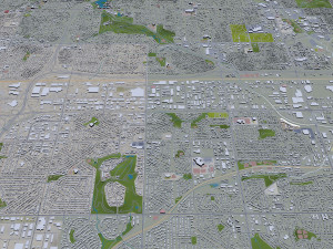 omaha city nebraska usa 75km 3D Модель