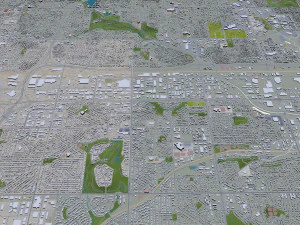 omaha city nebraska usa 75km 3D Model