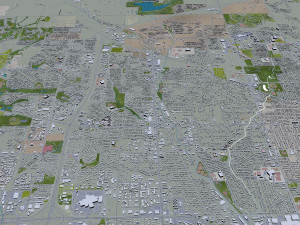 omaha city nebraska usa 75km 3D Модель