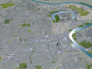 omaha city nebraska usa 75km 3D Model