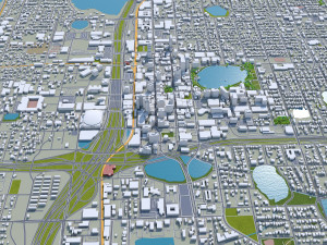 orlando city florida usa 80km 3D Модель