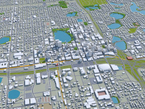 orlando city florida usa 80km 3D Модель