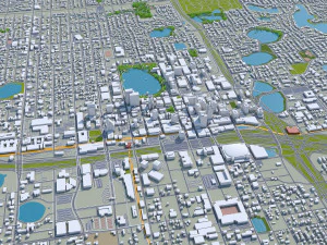 orlando city florida usa 80km 3D Model
