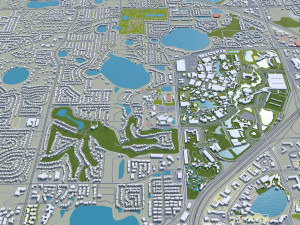 orlando city florida usa 80km 3D Модель