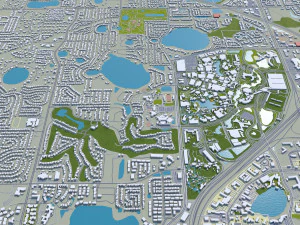 orlando city florida usa 80km 3D Model