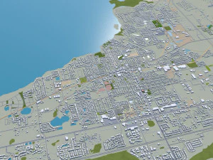orlando city florida usa 80km 3D Model
