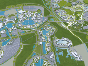 orlando city florida usa 80km 3D Модель