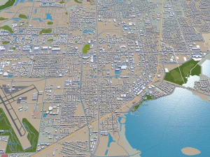 orlando city florida usa 80km 3D Model