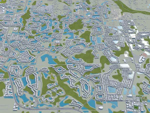orlando city florida usa 80km 3D Model