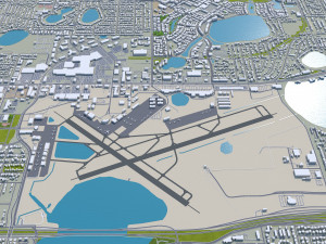orlando city florida usa 80km 3D Модель
