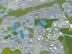 orlando city florida usa 80km 3D Модель