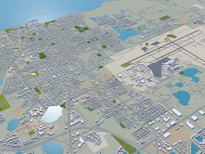 orlando city florida usa 80km 3D Model