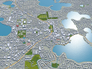 orlando city florida usa 80km 3D Модель