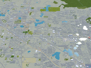 orlando city florida usa 80km 3D Модель
