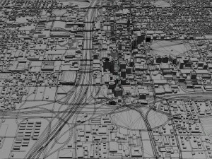 orlando city florida usa 80km 3D Model