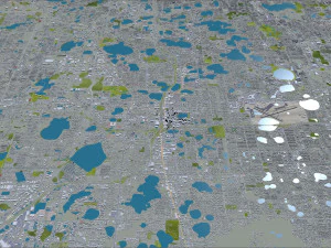 orlando city florida usa 80km 3D Model