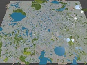 orlando city florida usa 80km 3D Model