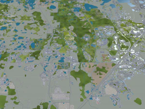 orlando city florida usa 80km 3D Model
