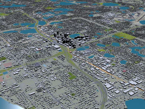 orlando city florida usa 80km 3D Model