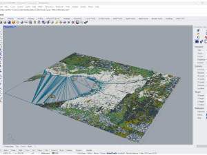 Osaka city japan 100km 3D Model