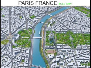 paris city france 3D Model