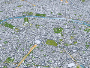 paris city france Modelo 3D