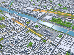 paris city france Modelo 3D