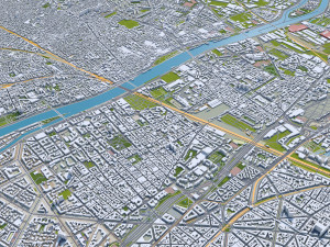 paris city france Modelo 3D