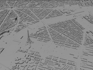 पेरिस शहर फ़्रांस 3D मॉडल