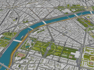 paris city france Modelo 3D