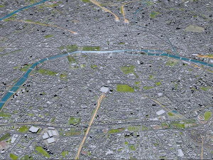 पेरिस शहर फ़्रांस 3D मॉडल