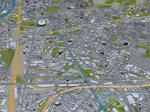 पेरिस शहर फ़्रांस 3D मॉडल