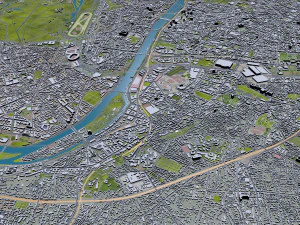 पेरिस शहर फ़्रांस 3D मॉडल