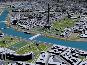 paris city france Modelo 3D