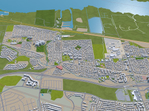pittsburg city california usa Modèle 3D