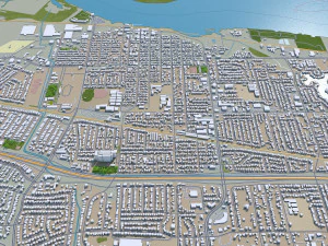 pittsburg city california usa 3D Model