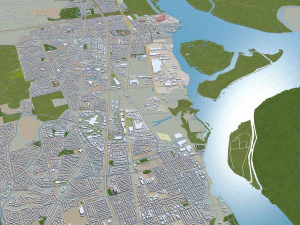 pittsburg city california usa 3D Model