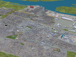 pittsburg city california usa 3D Model