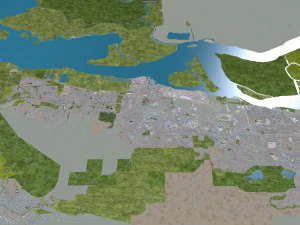 pittsburg city california usa 3D Model