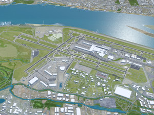Portland city oregon usa 95km Modèle 3D