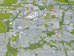 Portland city oregon usa 95km Modèle 3D