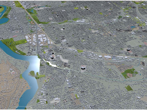 Portland city oregon usa 95km Modèle 3D