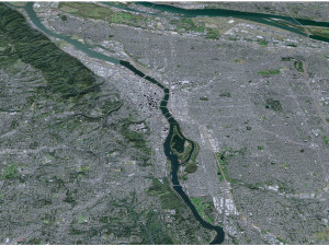 Portland city oregon usa 95km Modèle 3D