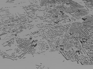 portsmouth city uk 35km 3D Model