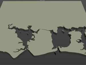 portsmouth city uk 35km 3D Model