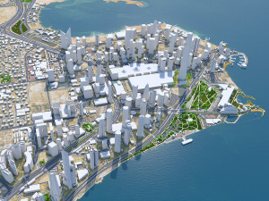 Qatar city 200km Modelo 3D