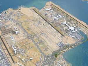 Qatar city 200km 3D Model