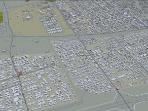 Qatar city 200km 3D Model