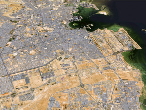 Qatar city 200km 3D Model