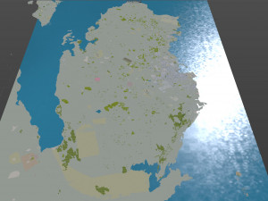 Qatar city 200km 3D Model